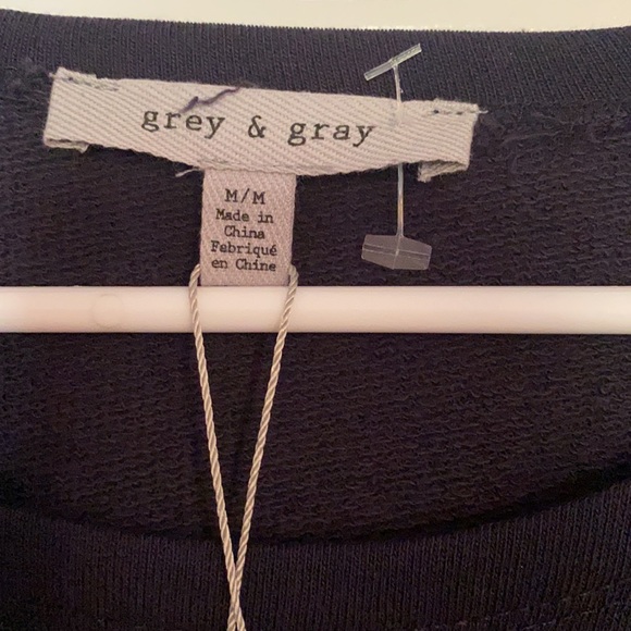 NWT grey &gray navy blue shirt - Picture 3 of 6